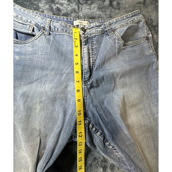 Coldwater Creek button fly raw hem crop jean Size 16 - Picture 3 of 13